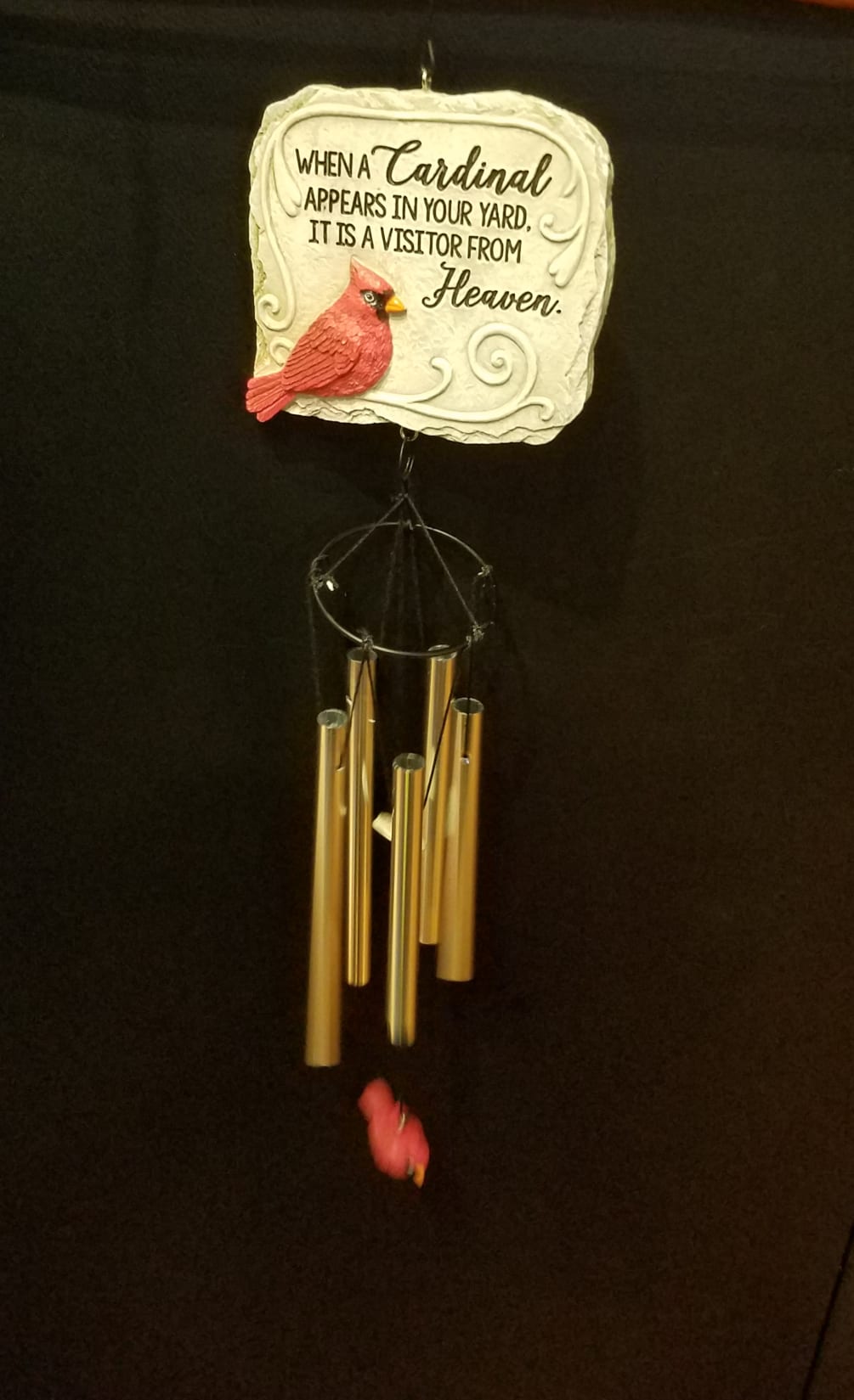 Windchime measures approx. 5&quot; x 19&quot; long.
**LOCAL DELIVERY ONLY**