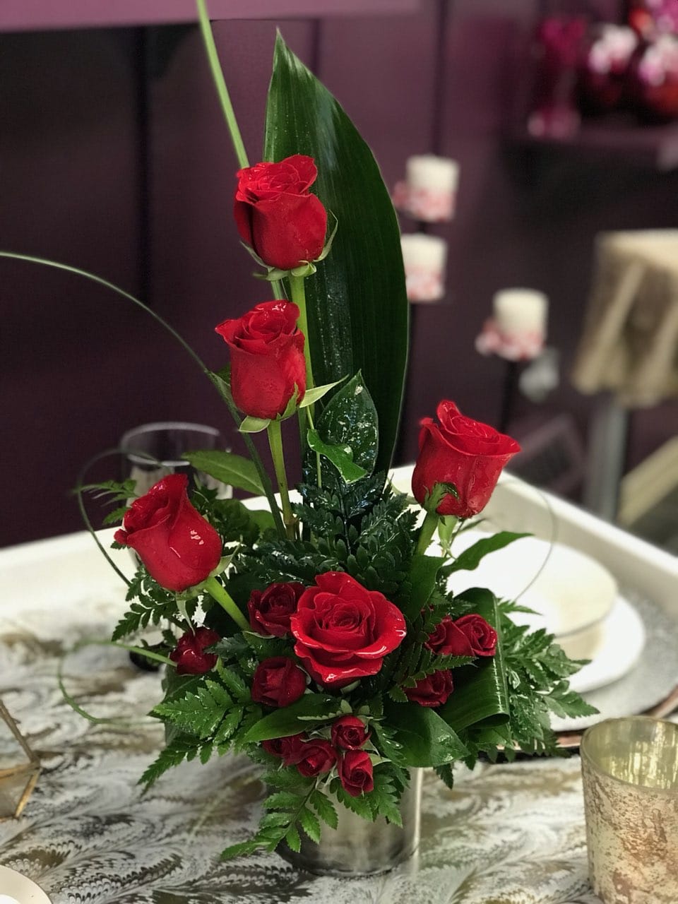 A beautiful  design of roses and mini carnations  for your