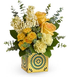 Smile all the way with this array of yellow flowers in a