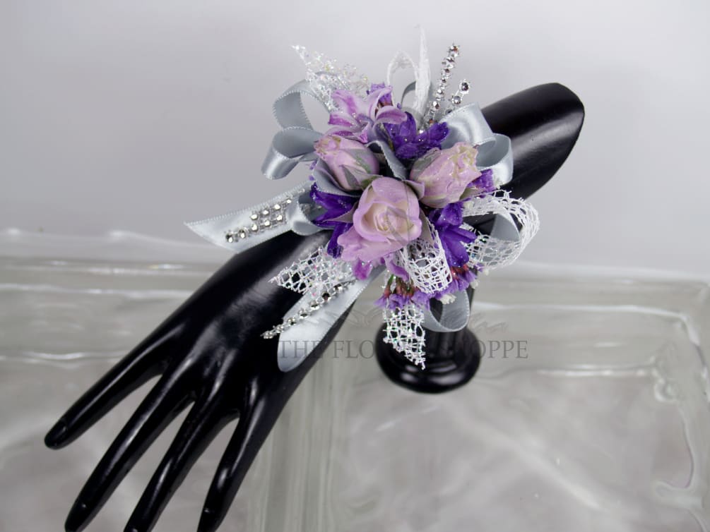 Silver wrist corsages for prom sales