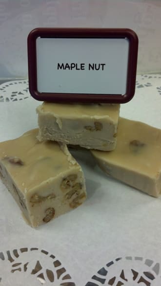 Creamy maple fudge has walnuts stirred in to make this treat.
