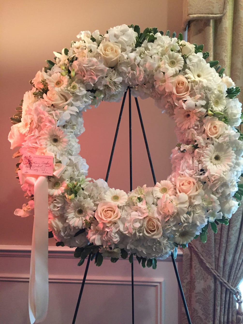 Large Solid White Wreath