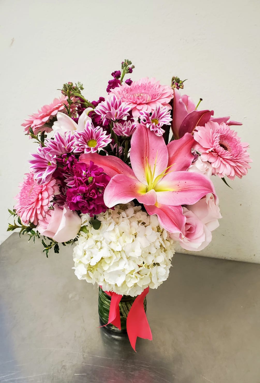 Pretty In Pink White By Alicia S Flowers