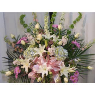 THE ULTIMATE FEMININE FUNERAL ARRANGEMENT FOR THAT SPECIAL LOVED ONE. NOT YOUR