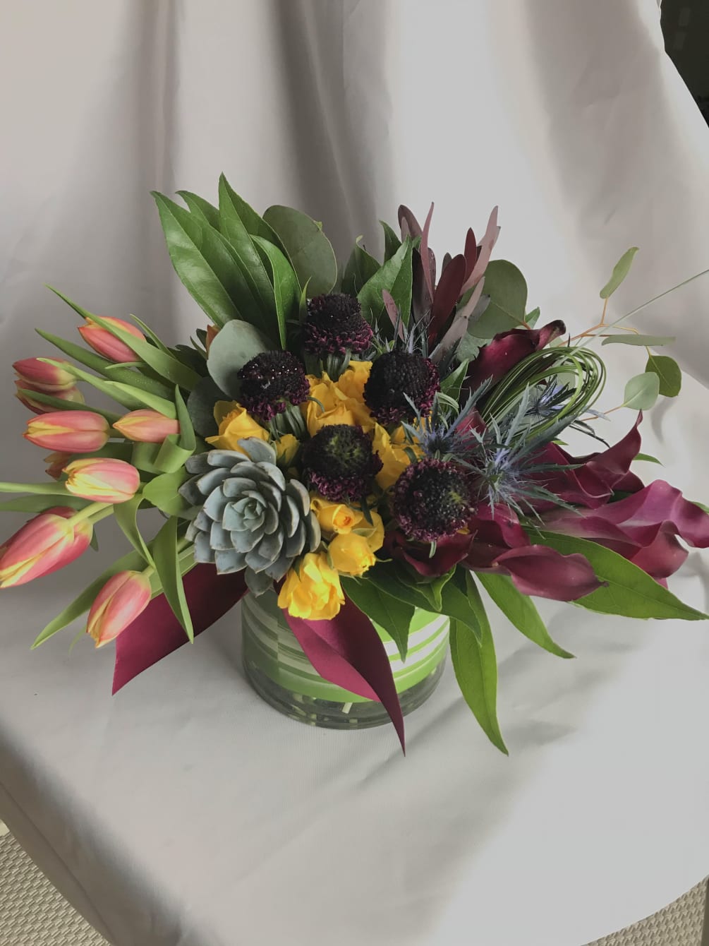Contemporary Flower Arrangement With Succulent By Simply Lavender Blue Instead of blending in boatloads of sugar and artificial ingredients, try these smoothies for inflammation that are stoked with ingredients. contemporary flower arrangement with succulent
