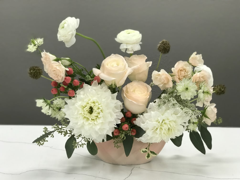 Pretty In Pastel Peach By Royal Flowers And Events
