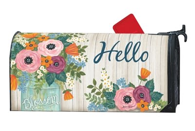 Pretty flowers belong in a garden, and this mailbox wrap is a