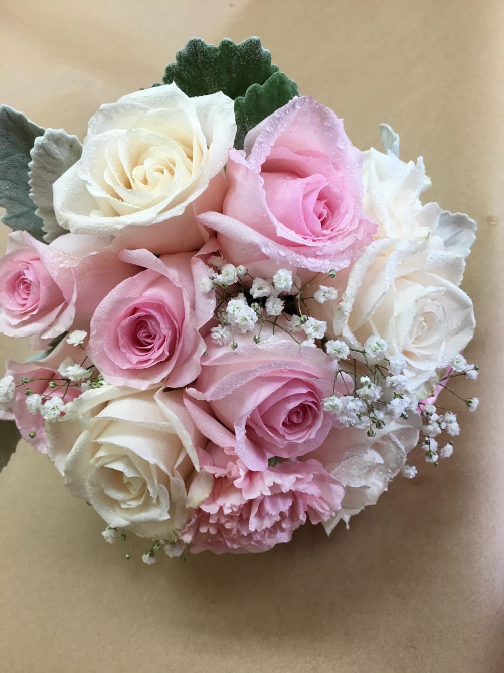 Blush pink bridal bouquet