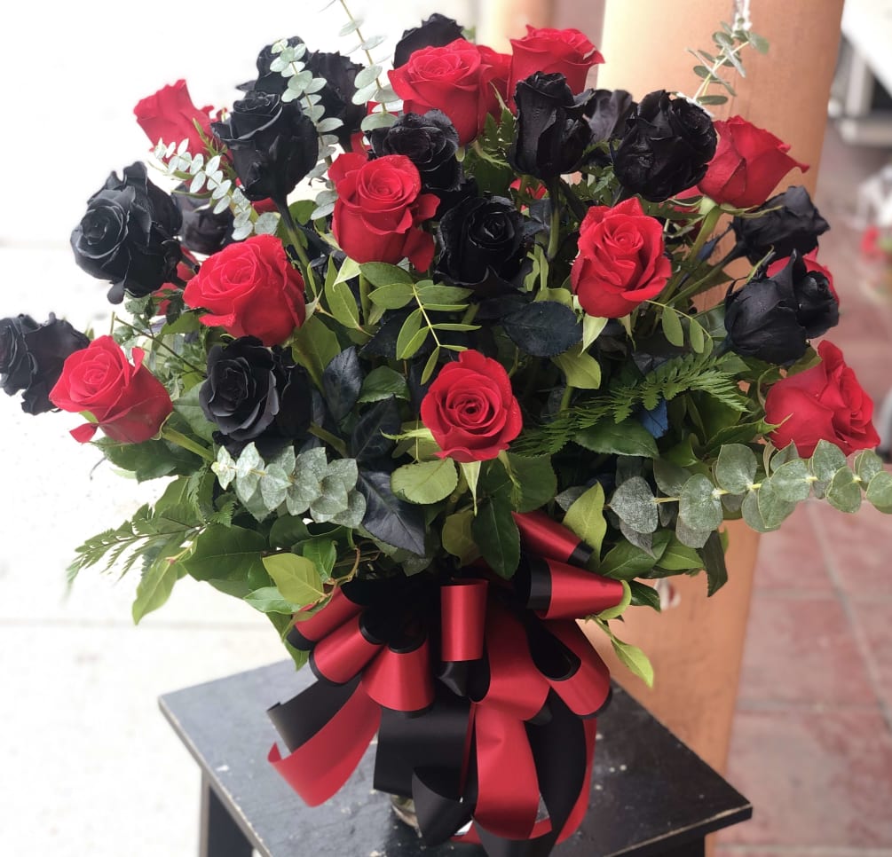 36 Roses Red Roses Black Roses By San Jose Flowers