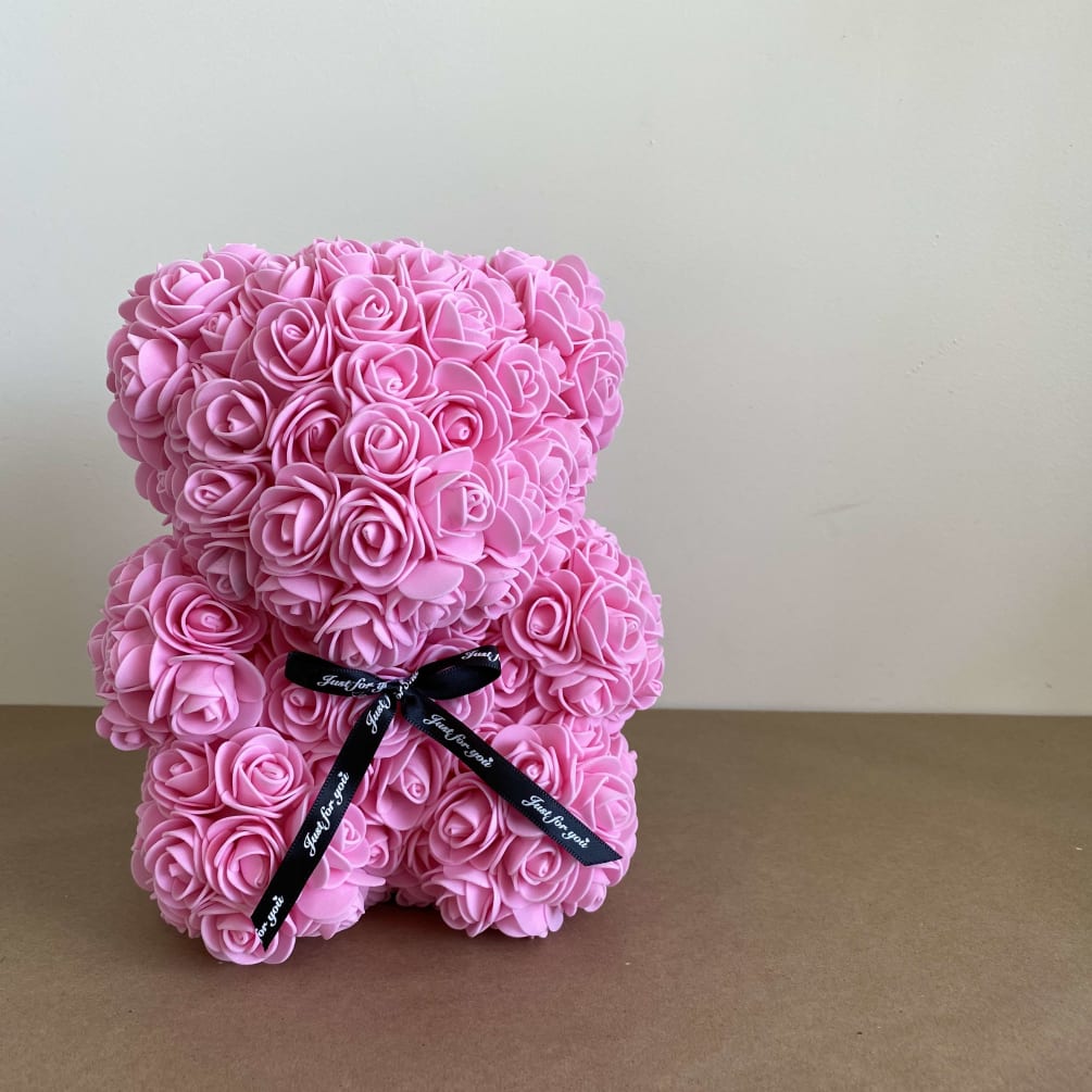 synthetic rose bear