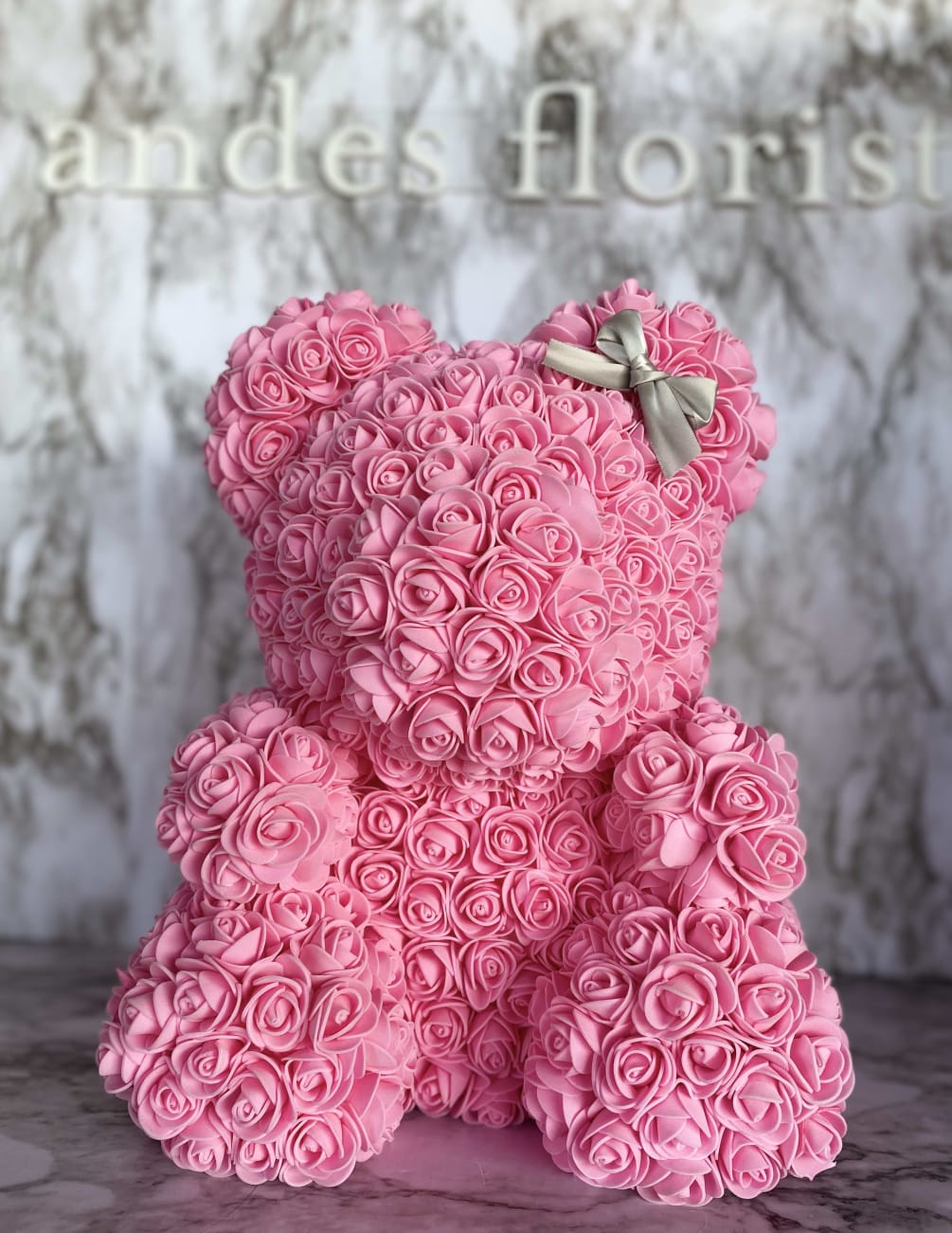 large rose teddy bear