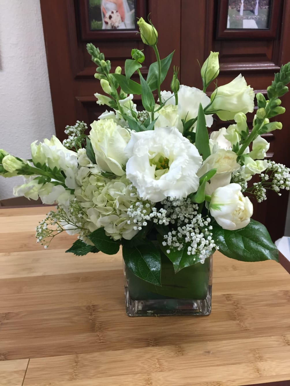 Classic White Arrangment By Flower Finesse Classic White Arrangment By Flower Finesse