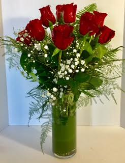 Say I Love You Three times with 9 Rose Arrangement