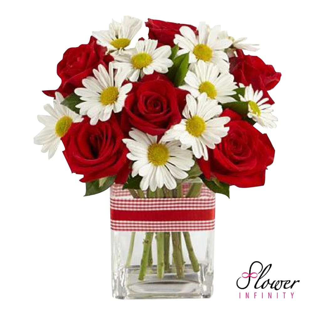 Daisy n Roses by Flower Infinity by Flower Infinity
