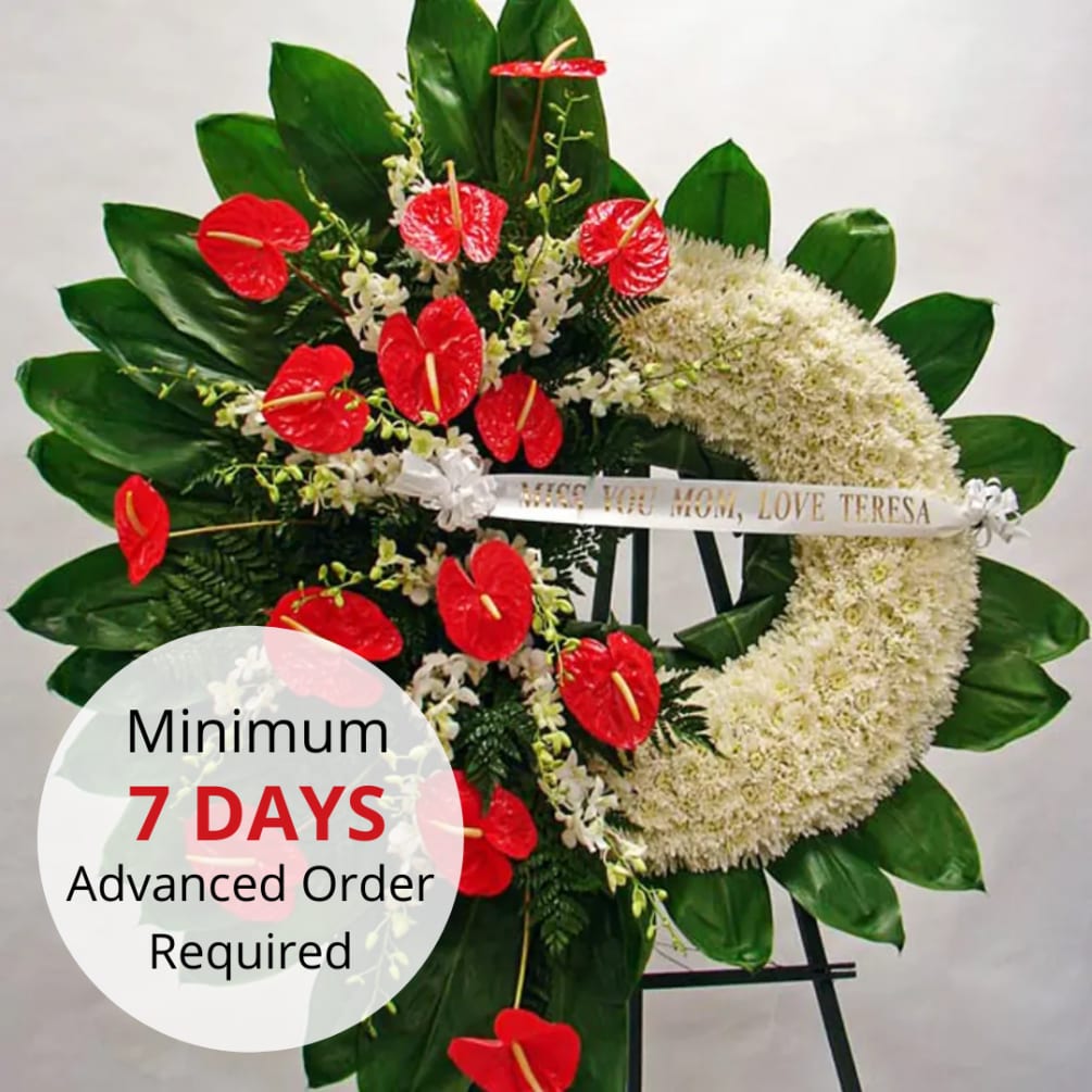 Watanabe Premium Circle Of Solace Wreath By Watanabe Floral Inc Watanabe Premium Circle Of Solace Wreath By Watanabe Floral Inc