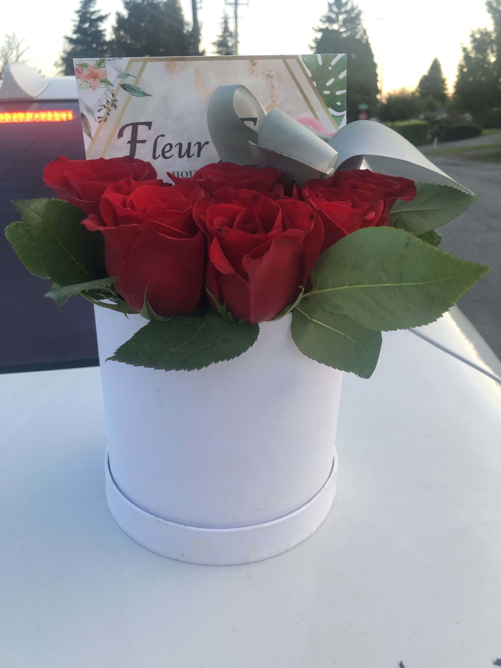 The most elegant way to give a dozen roses. 

We will choose
