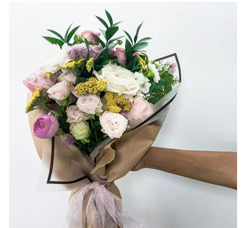 This bouquet of seasonal flowers are great for someone who enjoys designing