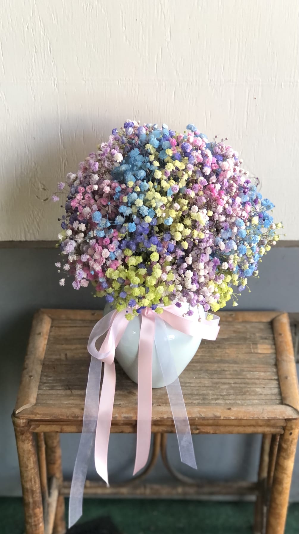 Colorful Baby's Breath Bouquet by Mystic Garden