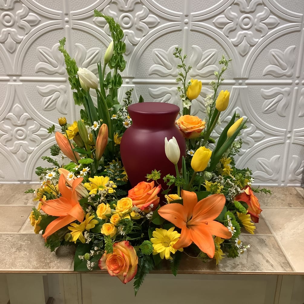 Urn Wreath by Cottage Garden Floral