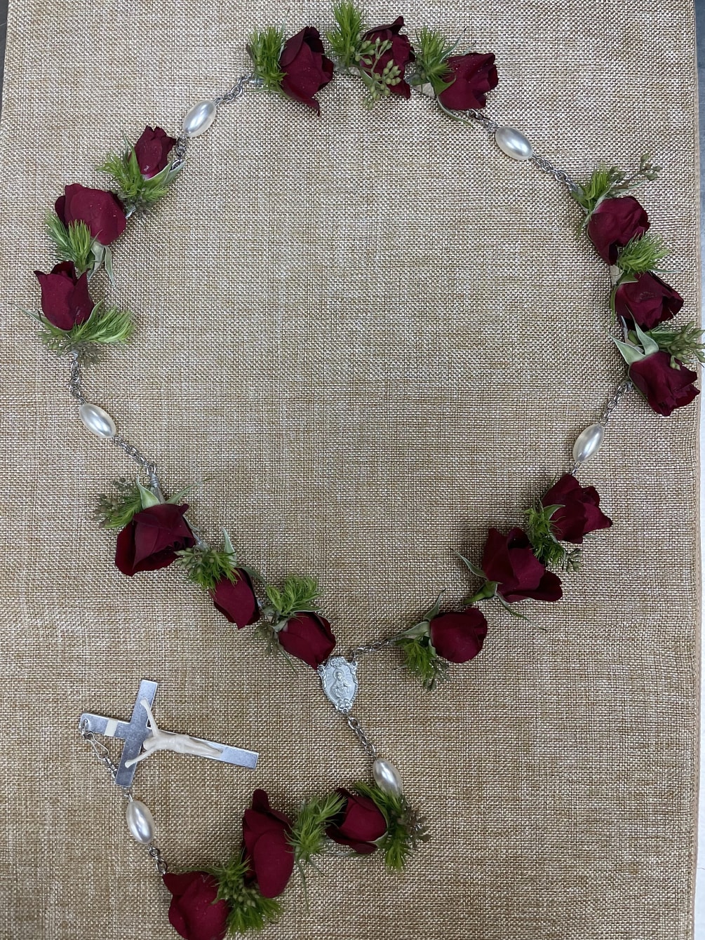 Funeral Rosary by Claudia O'Hara Floral Design