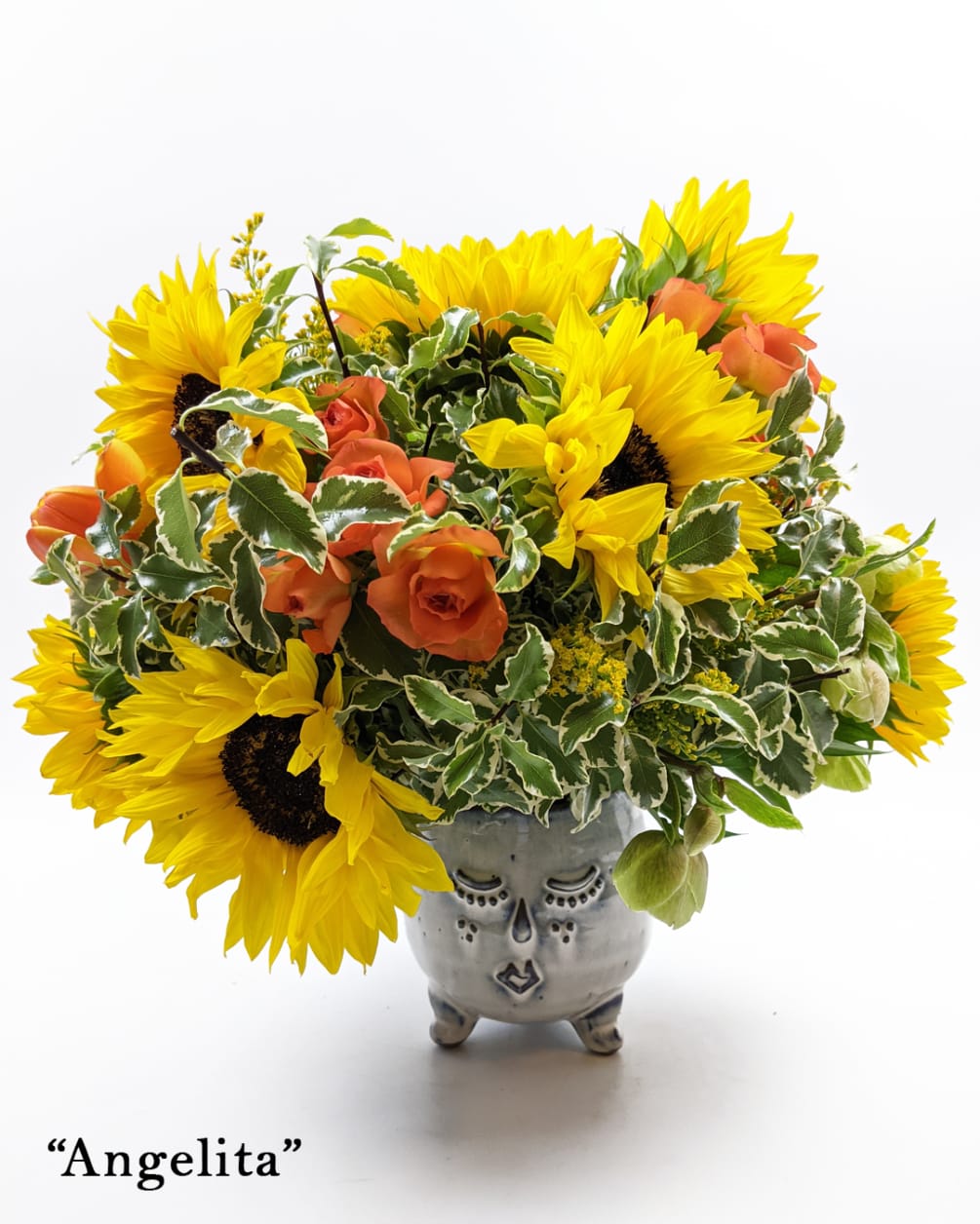Hand-crafted mixed flower bouquet. Each purchased arrangement may differ from the photo