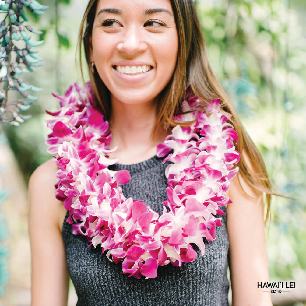 Simple, beautiful &mdash;&nbsp;simply wow &mdash;&nbsp;our single orchid lei is available in a