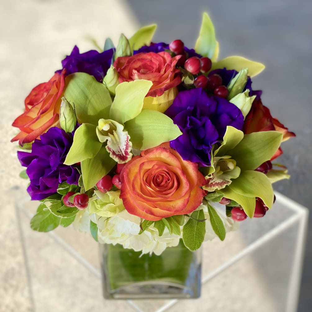 Annabeth - Roses, Orchids and Lisianthus by Andes Florist