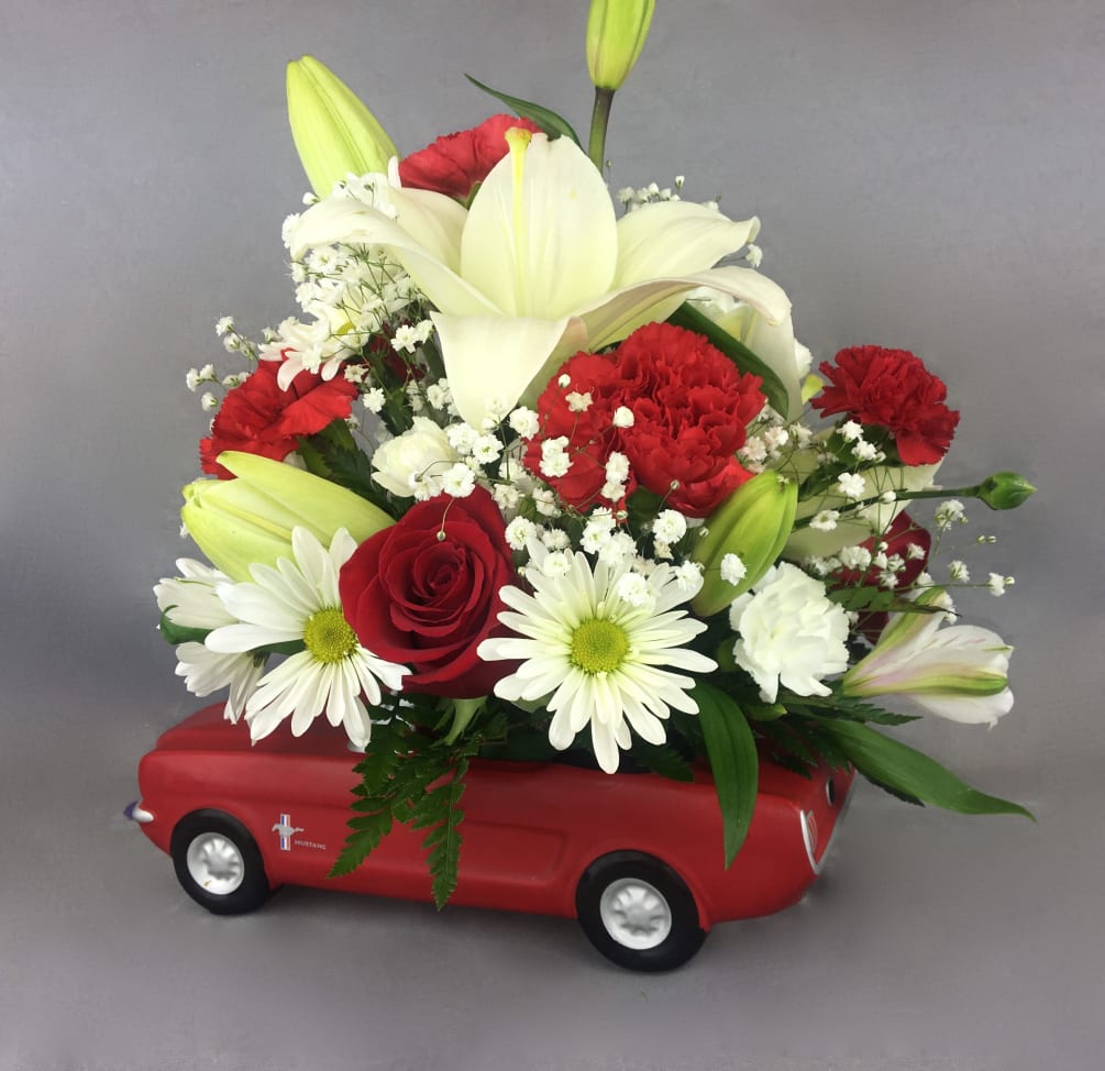65 Ford Mustang Floral by I Love Roses Florist