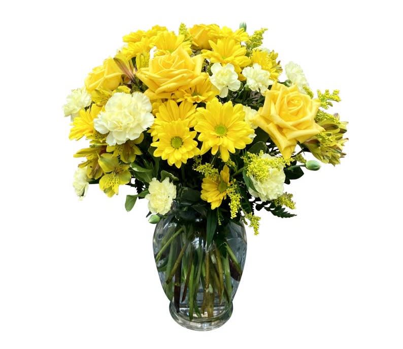 Our Yellow Blooms Vase is so much more than your traditional vase