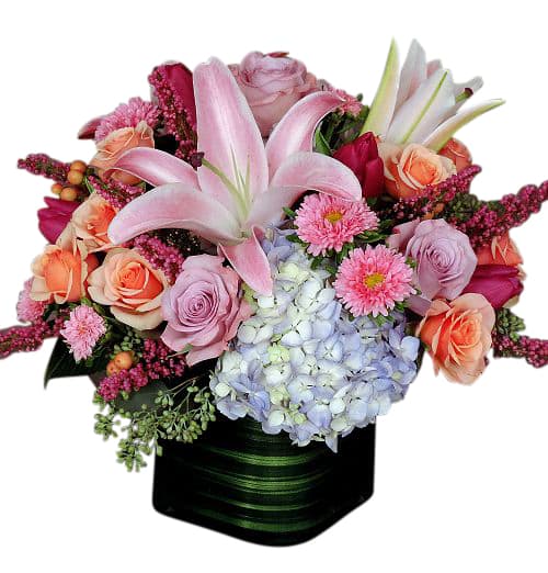 One of our favorite arrangements!  Ginzy&#039;s Bouquet incorporates rich hues of