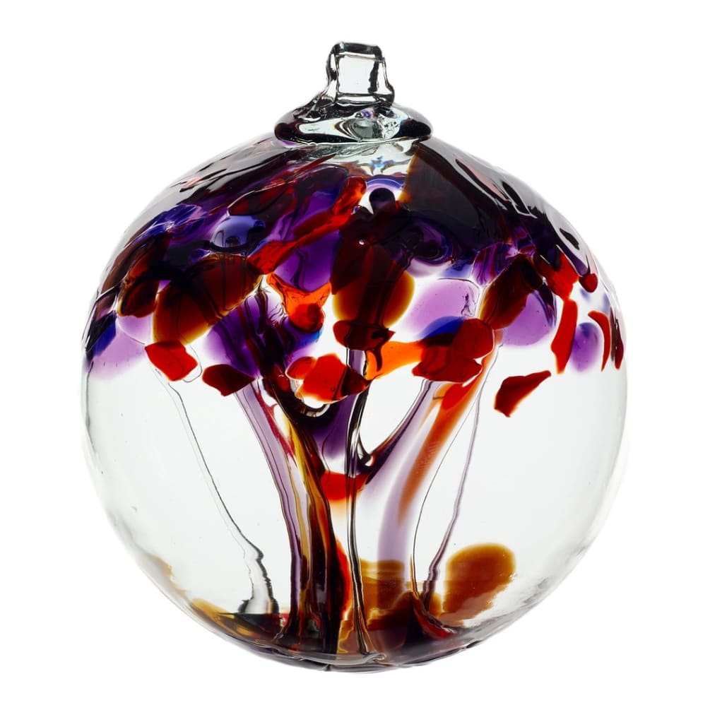 6 inch. Handblown Glass Ornament - Like trees in a forest, no