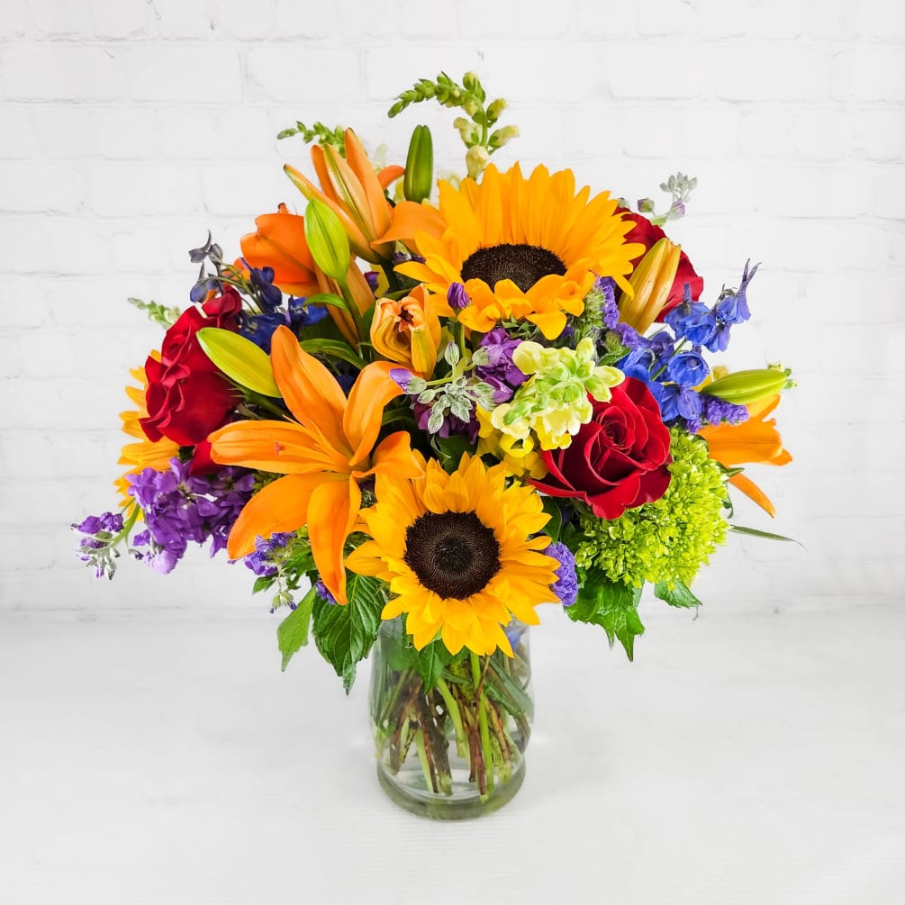 Celebrating someone special? We have the perfect bouquet, filled with a rainbow