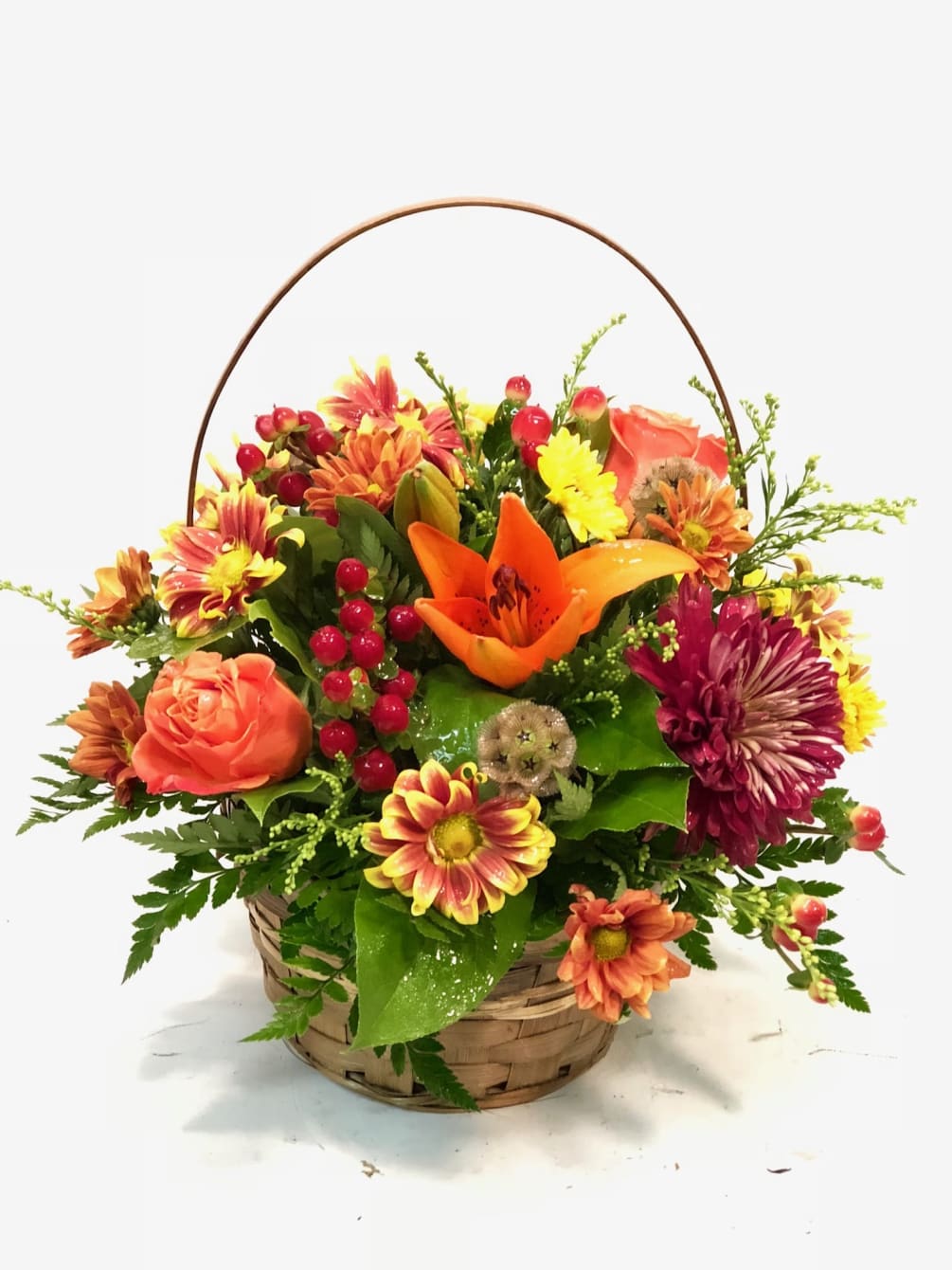 Beautiful arrangement in Basket 
