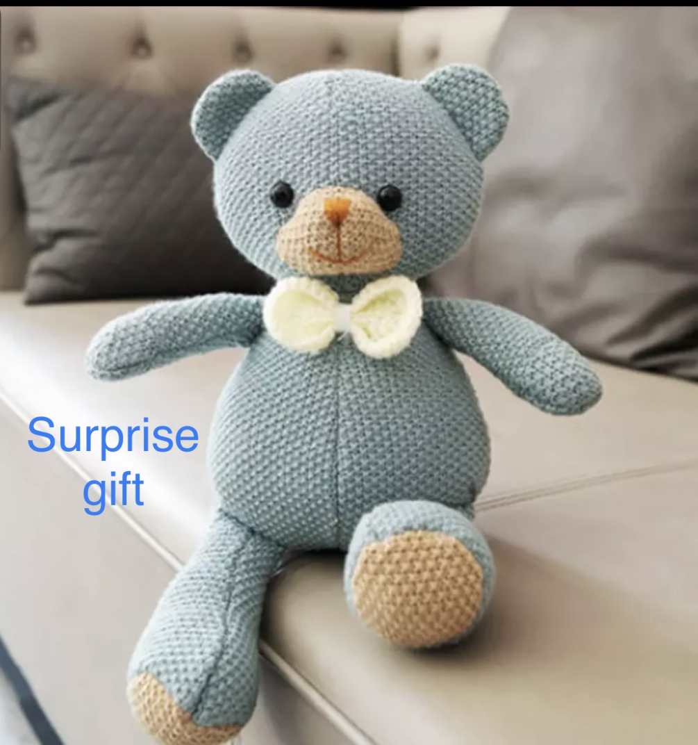 A great handmade cute Bear, so soft and great for Birthday 
