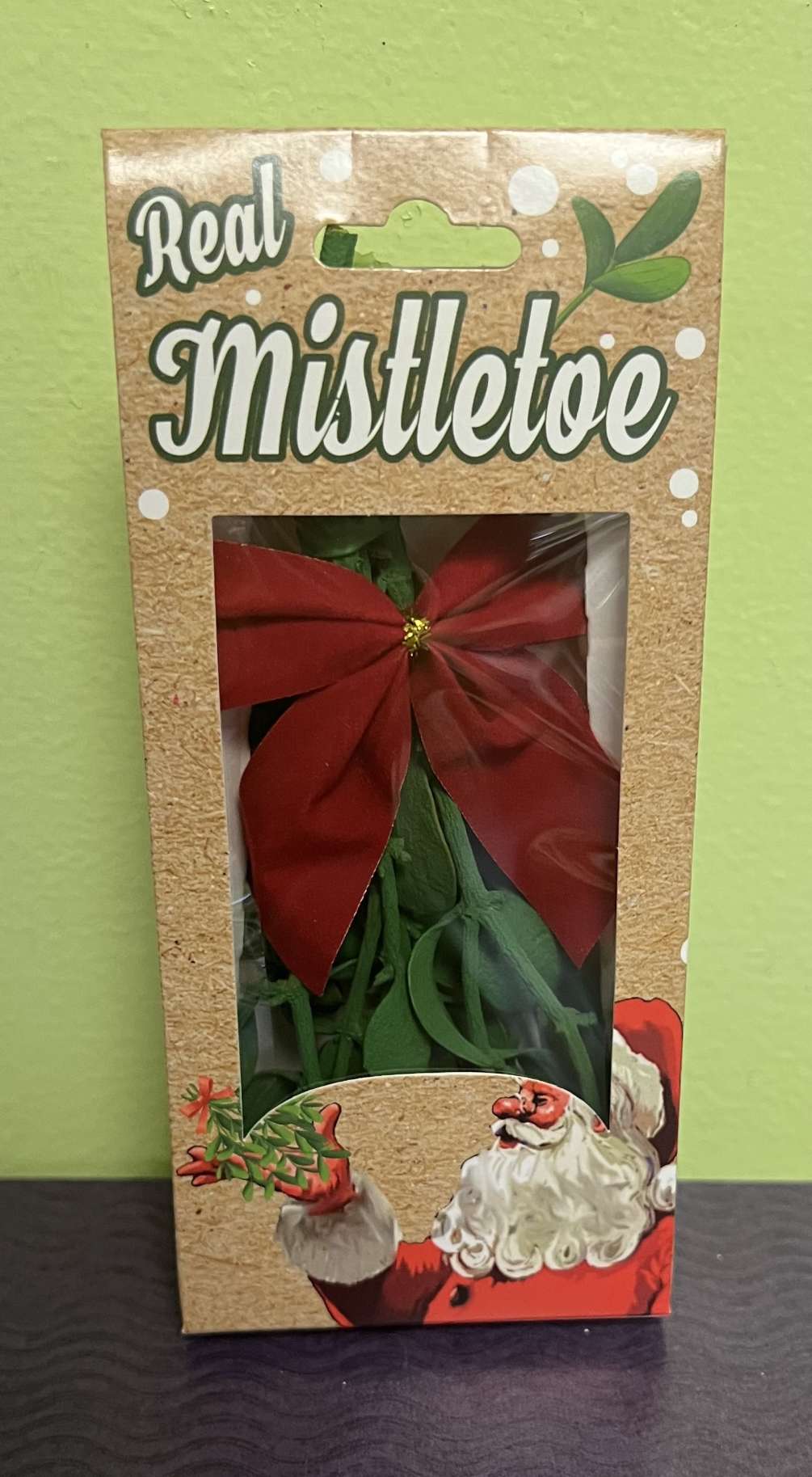 Hanging mistletoe is a sign of good will and to steal a