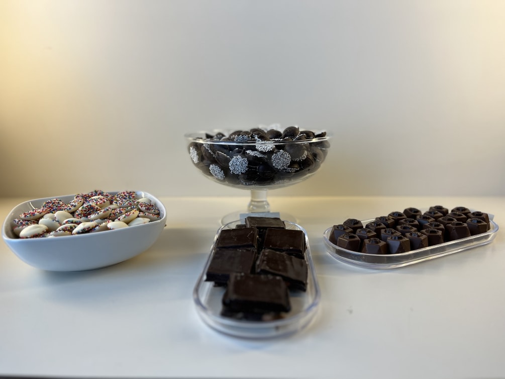 Delicious Chocolates from a 5th Generation Chocolatier-available in 1/2 pound and up.