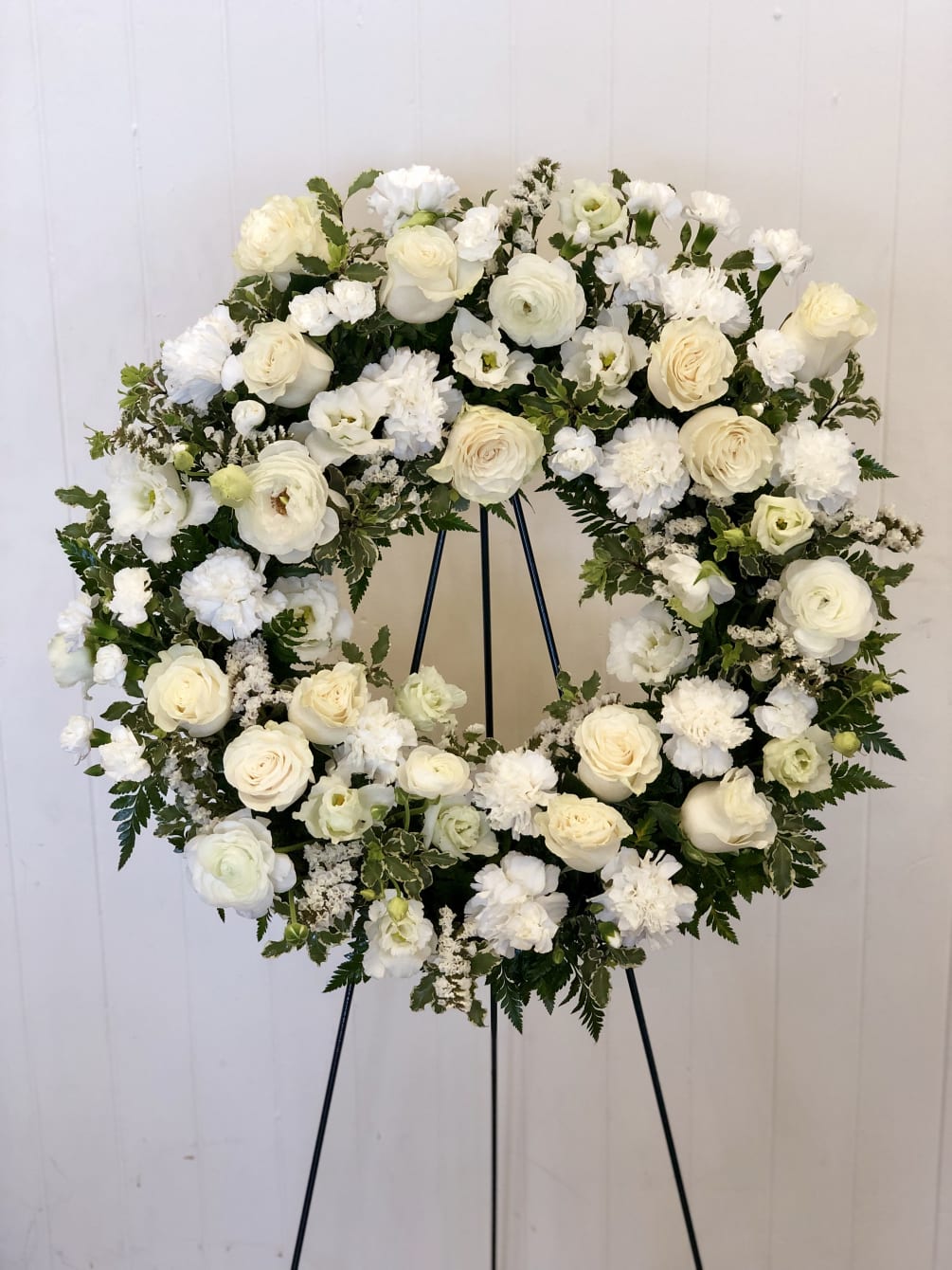 White Wreath by San Francisco Floral Company