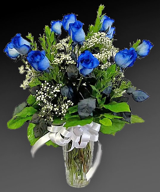 blue roses by EC Flowers Garden