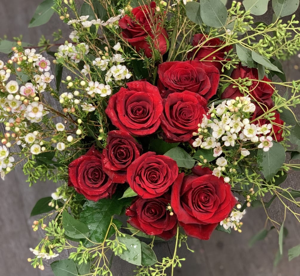 Valentine's Day Premium Red Roses by Hallie's Garden