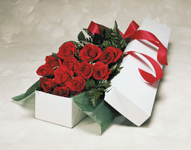 The Ultimate Romantic Gift.  One Dozen Spectacular Roses in a Box.