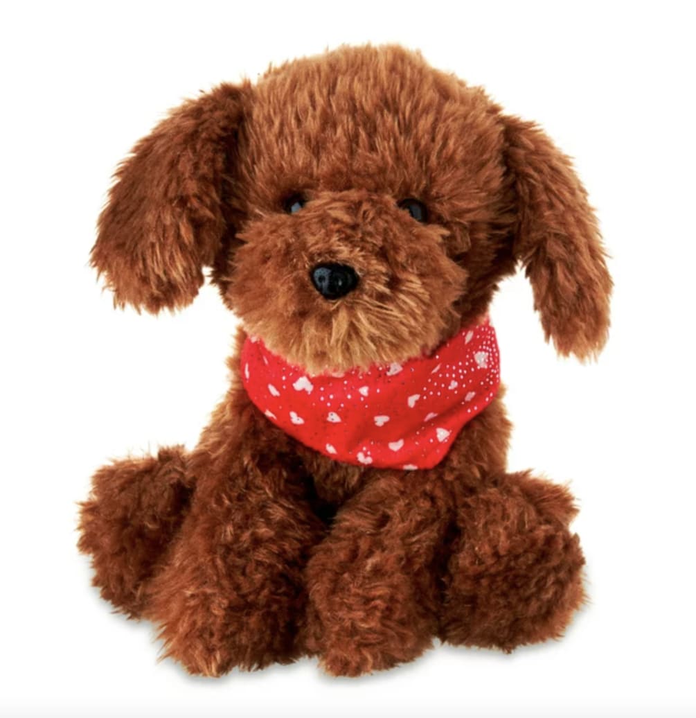 Surprise a loved one this with this 10.5 Inch Plush Brown Puppy