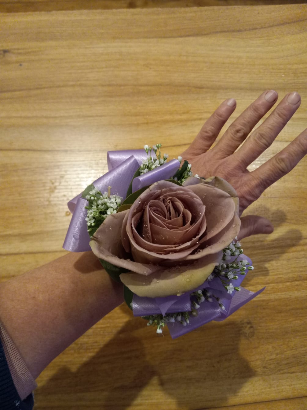 Beautiful wrist corsages for graduation