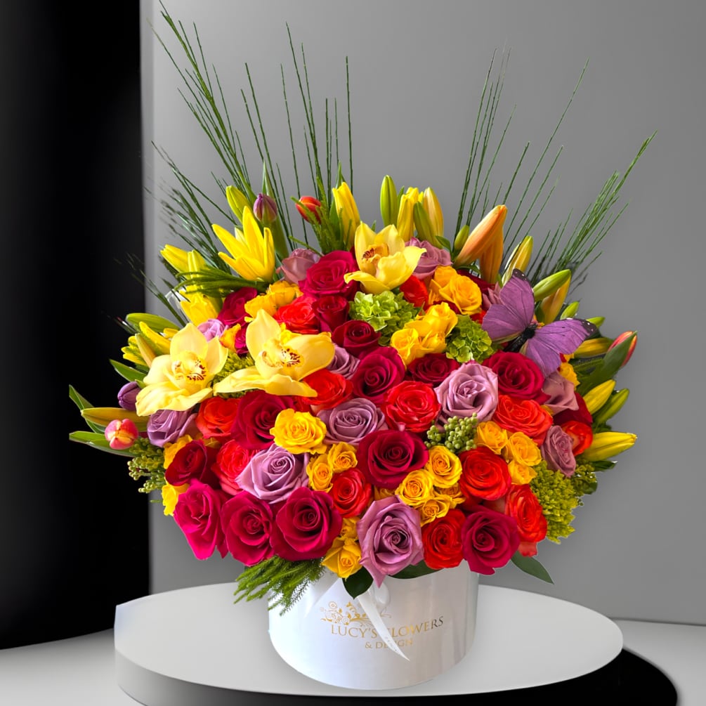 Box Of Spring By Lucy's Flowers by Lucy's Flowers & Design