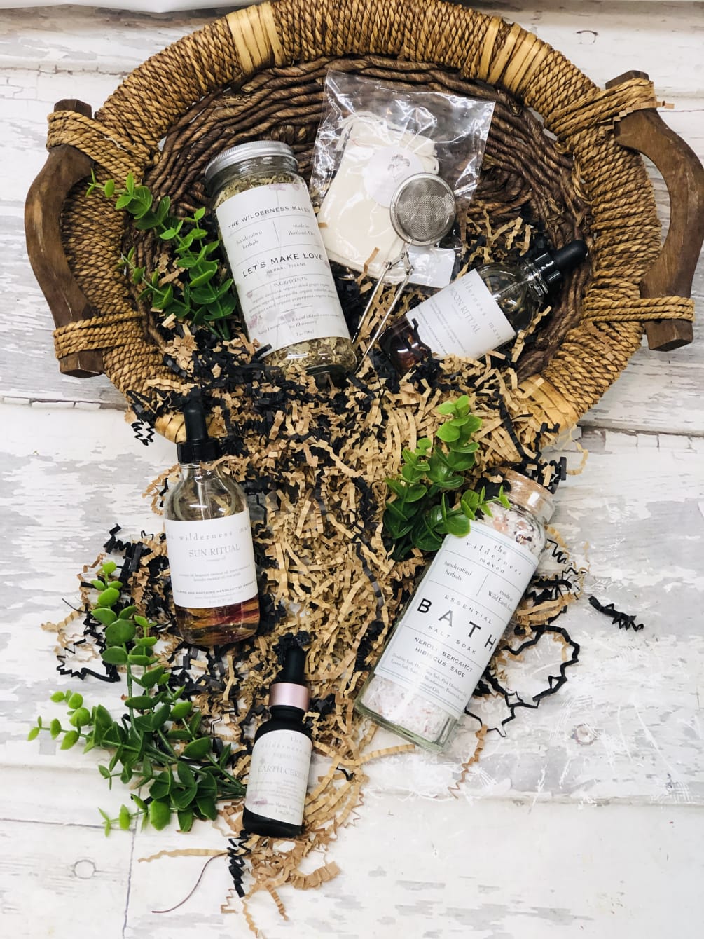 Luxurious Health + Wellness Gift Basket by Paisley Bowtique & Floral Design