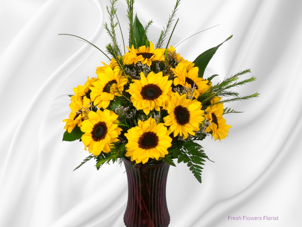 Beautiful Arrangement With sunflowers 