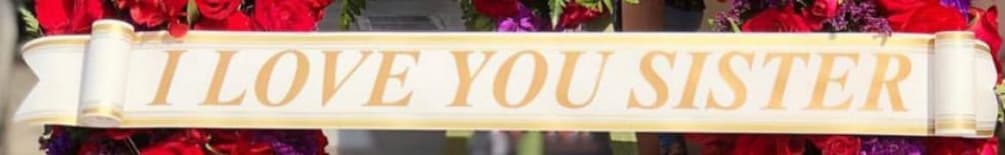 Banner for any arrangement, up to five words only, if you would