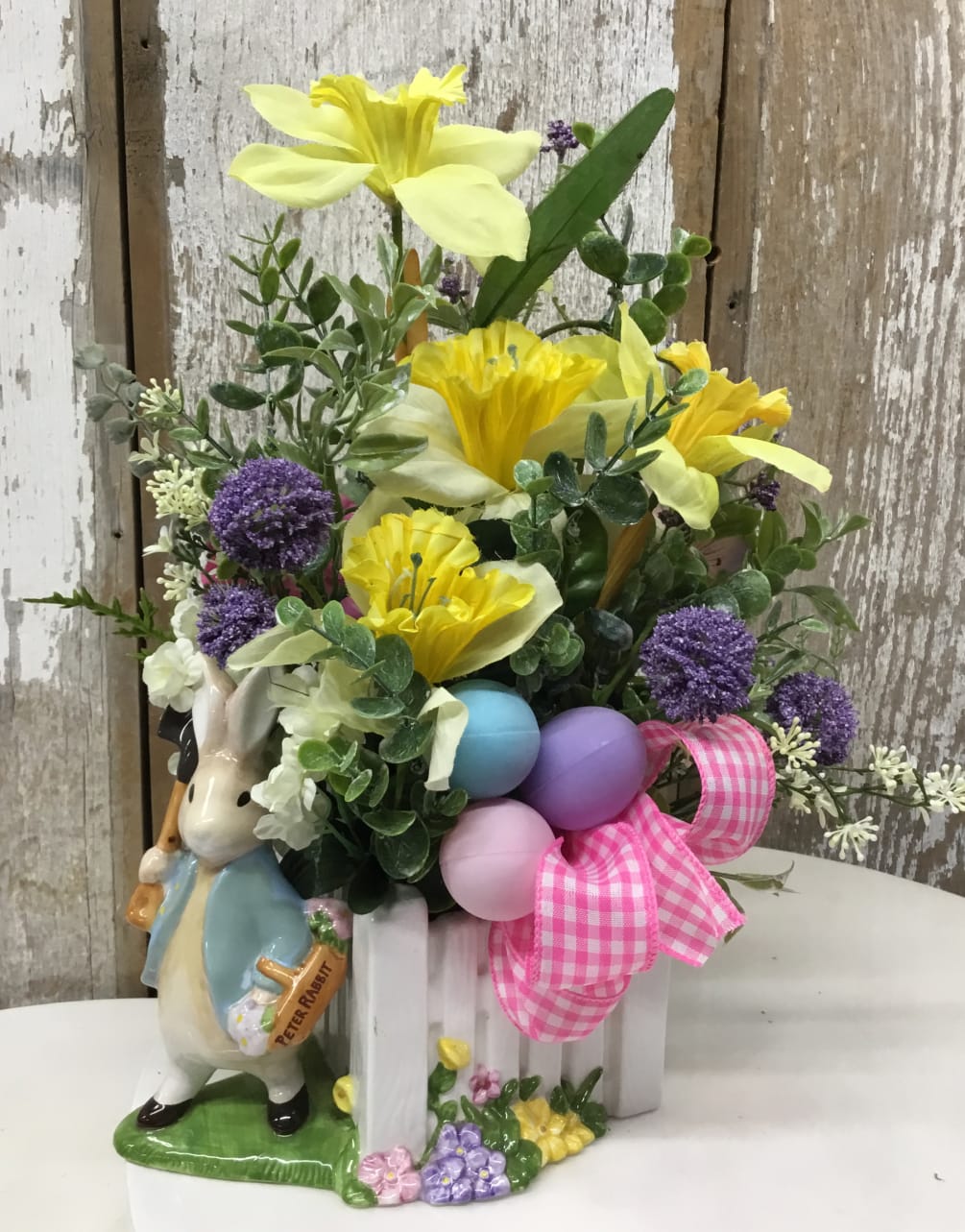 Silk Arrangement for Easter by Platte City Flowers and Gifts