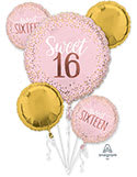 Celebrate your special sweet 16 with a festive Mylar balloon bouquet. Pick
