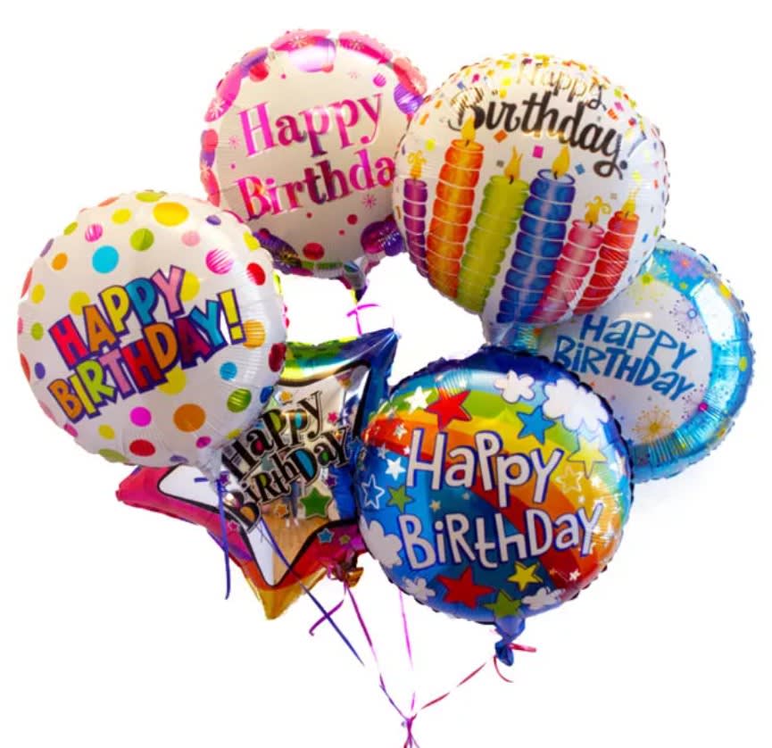 Everyone loves balloons! Our foil balloon arrangement includes multiple balloons based on