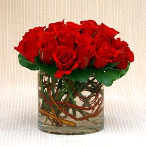 Elegant display of two dozen roses.  Available in many other colors.